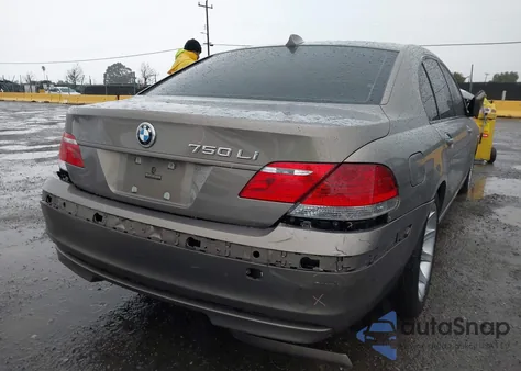 2006 BMW 750Li z USA, uszkodzony, nr VIN WBAHN83576DT30601
